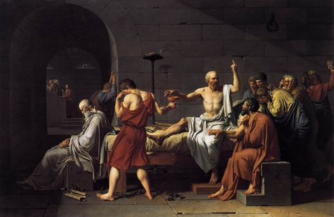 #artwork Classic Art greek philosophers Jacques Louis David #painting #Philosophy #Socrates #720P #wallpaper #hdwallpaper #desktop David Painting, Neoclassical Art, Art Of Manliness, Greek Philosophers, Western Paintings, Socrates, Glitch Art, Painting Wallpaper, French Art