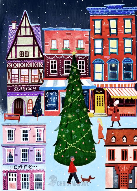 Free printable Christmas card featuring a colorful Christmas village. Download it at https://christmasowl.com/download/christmas-card/christmas-village/ Christmas Insta Story, Pink Christmas House, Cartoon Star Wars, Lofi Animation, Free Printable Christmas Cards, Pastel Winter, Happy Planner Printables, Wall Art Pastel, Girly Christmas