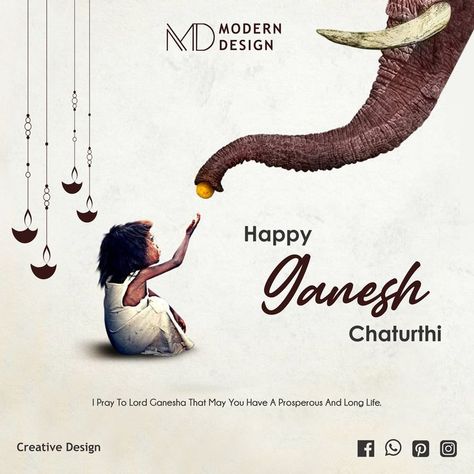 Happy Ganesh Chaturthi ! Vinayagar Chathurthi Posters, Vinayaka Chaturthi Poster, Ganesh Poster Design, Ganesh Chaturthi Post Ideas, Ganesha Chaturthi Creative Ads, Ganesh Chaturthi Creative Posters, Vinayagar Chaturthi Poster, Ganesh Creative Ads, Ganesh Chaturthi Creative Ads Food