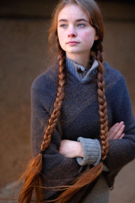 Redhead Braid, Girl With Pigtails, Twin Braids, Button Nose, Really Long Hair, Pigtail Braids, Long Red Hair, Two Braids, Girls Braids