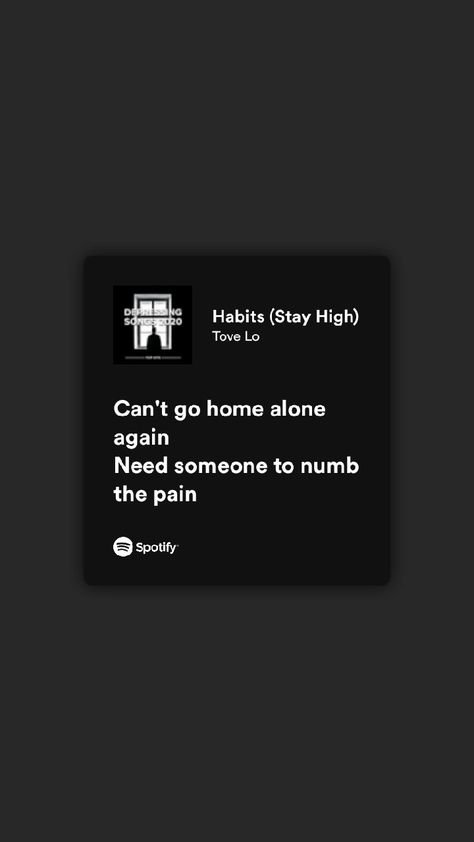 Habits Stay High Song, Stay High Song, Habits Stay High, Stay High, Home Alone, Need Someone, Song Lyrics, Songs