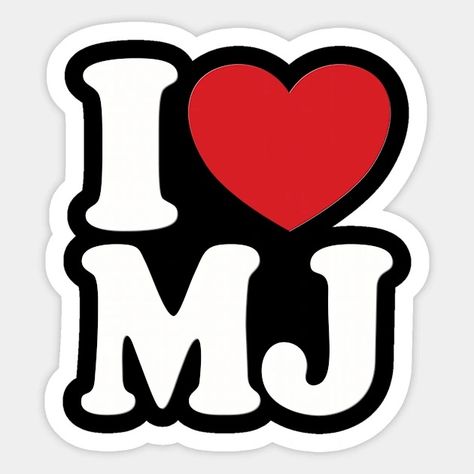 I Love MJ I Heart MJ Initials Hearts Art M.J - Mj - Sticker | TeePublic Mj Initials, Name Wallpaper, Letter Logo Design, Heart Art, Cool Drawings, Initials, Tee Shirts, Logo Design, ? Logo