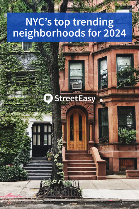 These New York City neighborhoods had the highest increases in StreetEasy searches in 2023 — making them the top 10 NYC neighborhoods to watch in 2024. Learn about the latest trends, buying and renting opportunities, and local attractions shaping these hotspots. Bright Boho Living Room, Front Wall Tiles, Nyc Apt, Nyc Neighborhoods, Great Vacation Spots, How To Look Expensive, Ootd Instagram, Split Level House, Brooklyn Heights