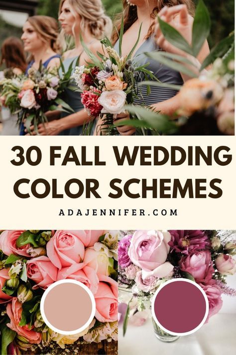 Castle Wedding Color Scheme, Fall Wedding With Pink, Wedding Motif 2024, September Wedding Palette, Fall 2025 Wedding Colors, Fall Pink Wedding Color Schemes, Late Summer Early Fall Wedding Colors, Early September Wedding Colors, Raspberry Wedding Color Scheme