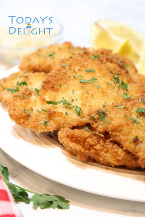 Pork Schnitzel Recipe, Pork Cutlet Recipes, Schnitzel Recipe, Boneless Pork Loin Chops, Schnitzel Recipes, Pork Schnitzel, Pork Loin Chops, Pork Cutlets, Tenderloin Recipes