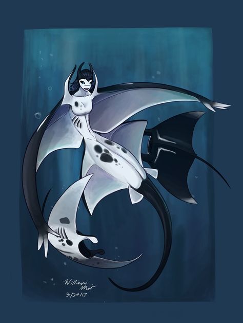 Oceanic Manta Ray, Evil Entity, Character Information, Mermaid Drawing, Tim Curry, Fantasy Mermaids, Humanoid Creatures, Mermaid Drawings, Creature Drawings