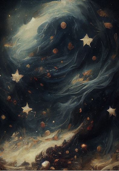 Ethereal Art Dark Aesthetic, Celestial Art Wallpaper, Ethereal Bedroom Aesthetic, Whimsical Homes, Random Vibes, 2024 Bedroom, Stars Vintage, Celestial Print, Fairy Paintings