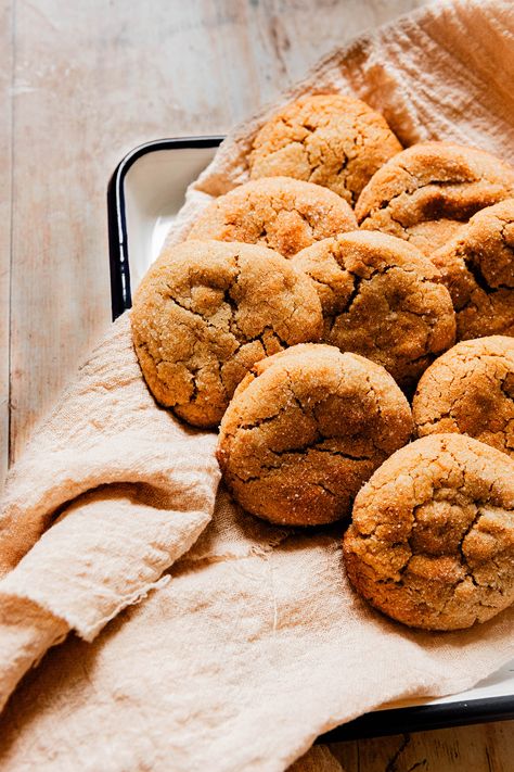 Peanut Butter Miso Cookies Recipe: Delicious Cookies Miso Cookies, King Arthur Gluten Free, Delicious Cookies, Delicious Cookie Recipes, Bar Cookies, Peanut Butter Recipes, Natural Peanut Butter, Cookie Scoop, Peanut Butter Cookies