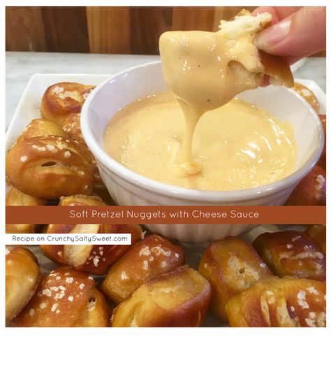 Pretzel Nuggets Recipe, Pretzel Nuggets, Pretzel Cheese, Future Chef, Homemade Foods, Homemade Pretzels, Watching Football, Cheese Sauce Recipe, Soft Pretzel