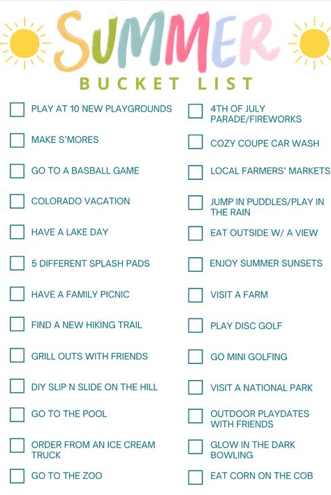 summer bucket list for families Summer Bucket List With Kids, Toddler Summer Bucket List, Family Bucket List Ideas, Summer Bucket List Template, Family Summer Bucket List, Family Bucket List, June Activities, Kids Summer Bucket List, Summer Bucket List Ideas