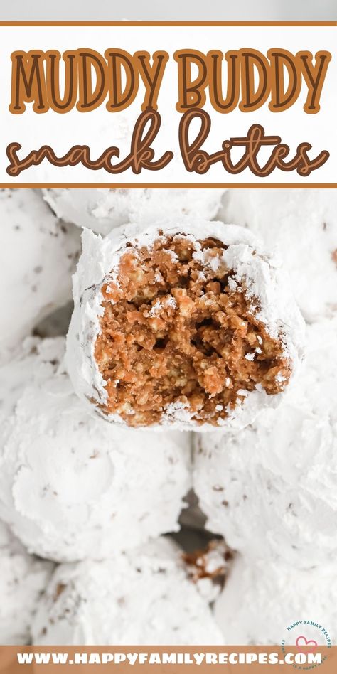 Muddie Buddies Recipe, Muddy Buddy Cookies, Muddy Buddy Recipe, Happy Family Recipe, Fruit Crisp Recipe, Muddy Buddies Recipe, Chocolate Chex, Muddy Buddy, Chocolate Cobbler