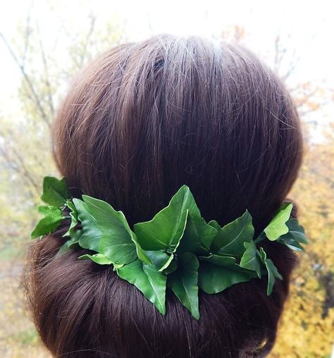 Blush Pink Wedding Flowers, Leaf Hair Piece, Floral Hair Piece, Floral Hair Comb, Leaf Headpiece, Floral Hair Pieces, Floral Hair Combs, Green Ivy, Head Pieces