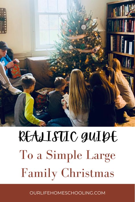 Christmas Ideas For Big Families, Large Family Christmas Gift Ideas, Family Christmas Aesthetic, Large Family Christmas, Big Family Christmas, Christmas With Family, Simplify Christmas, Big Families, Christmas Simple