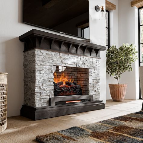 Rustic fireplaces