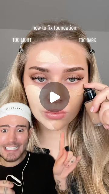 Matt Randon 🧩 on Instagram: "VIRAL FOUNDATION HACK!😱 (follow for more!💗) Credit: @lenkalul #foundation #makeuptip #makeuptips #makeuphacks #makeuptutorials #makeupvideo #makeupvideos #makeuplove" Matt Randon, Viral Foundation, Common Makeup Mistakes, Perfect Winged Eyeliner, Foundation Tips, Hydrating Primer, Makeup Mistakes, Makeup Tut, Beauty Games