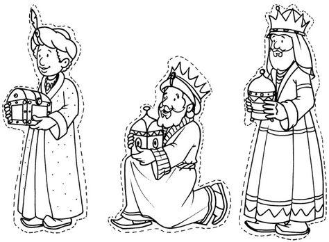 Dibujos y Plantillas para imprimir: Reyes Magos Nativity Coloring Pages, Christmas Sunday School, The Three Wise Men, Roi Mage, Christmas Bible, Bible Crafts For Kids, Catholic Kids, Paper Birds, Three Wise Men