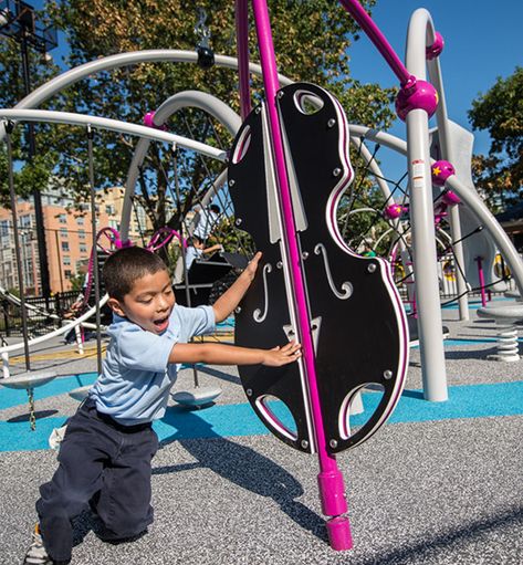 Music Playgrounds | Landscape Structures Themed Playground, Playgrounds Architecture, Playground Landscaping, Playground Structures, Commercial Playground Equipment, Music Museum, Landscape Structure, Landscape Elements, Musical Plays