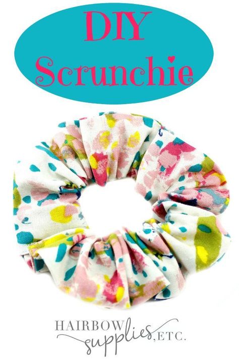 Scrunchies Tutorial, Scrunchies Ideas, Diy Scrunchie, Crafting Space, How To Make Scrunchies, Diy Hair Scrunchies, Headband Diy, Scrunchies Diy, Costura Diy