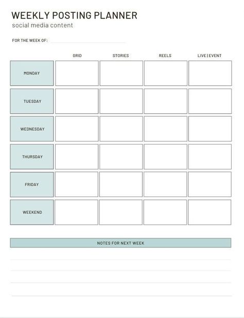 Get organized and efficient with this set of 2023 social media manager printables! Includes planners, worksheets, and templates for Instagram, Facebook, Twitter, and more. Perfect for social media managers of all 2023 Social Media, Social Media Planner Printable, Social Media Management Business, Social Media Content Planner, Planner 2022, Weekly Planner Template, Media Planner, Social Media Schedule, Social Media Planner