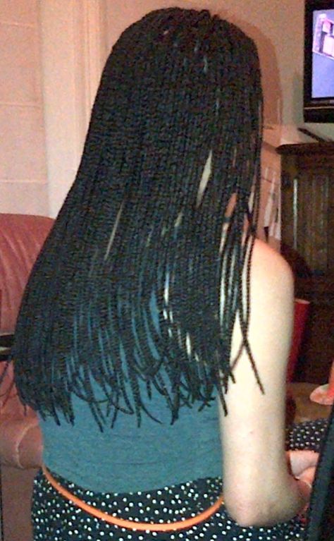 Box braids, size 1, more than bra length – back view. Bra Length Box Braids, Bra Length Braids, Bra Length Knotless Braids, Box Braids Sizes, Braids Extensions, Summer Braids, Going Bald, Twist Braid Hairstyles, Box Braid