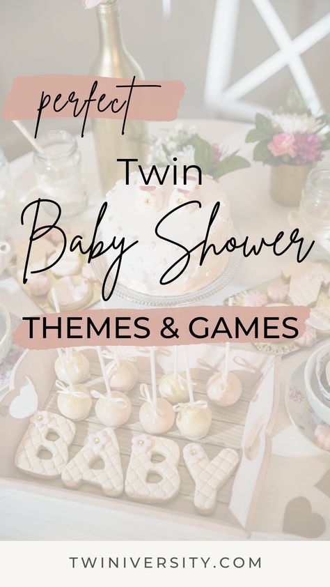 Are you planning (or attending) a twin baby shower? Click here for some amazing ideas! #babyshower #twinbabyshower #babyshowerthemes #babyshowergames #babyshowerideas #babyshowerdecor #expectingtwins #pregnantwithtwins Twin Shower Games, Boy Girl Twin Baby Shower Ideas, Twins Shower Ideas, Twin Girl Baby Shower Ideas Theme, Twin Shower Themes, Twin Girls Baby Shower Ideas, Twin Shower Ideas, Twin Girl Baby Shower Ideas, Twin Boy Baby Shower Ideas