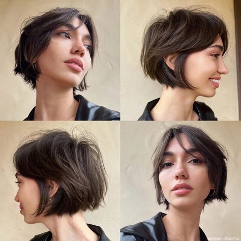 Edgy Short Haircuts, Kort Bob, Hot Haircuts, Tapered Hair, Hair Inspiration Short, New Haircut, 짧은 머리, Penteado Cabelo Curto, Trending Haircuts