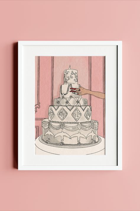 I Bet You Think About Me TaylorSwift #TaylorSwiftArt #TaylorSwiftFan #IBetYouThinkAboutMe #WeddingCake #ArtPrint #PopCulture #GiftIdeas #HandDrawn #DelicateLinework #EdgyArt #HomeDecor #WallArt #GiftsForHer #GiftsForHim #GiftsForFans #EtsyShop #EtsySeller #ShopSmall #SupportSmallBusiness I Bet You Think About Me Cake, Cake Art Print, Wedding Cake Art, Cake Drawing, Some Ideas, Cake Art, Art Classes, Diy Clothes, Pop Culture