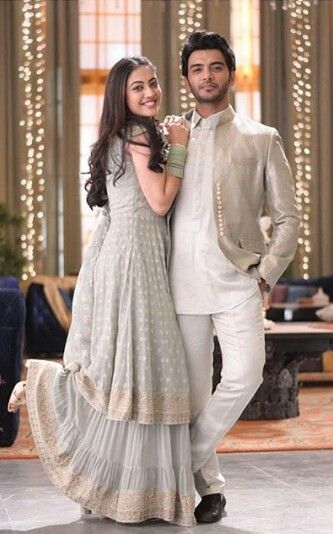 Yeh Jaadu Hai Jinn Ka, Wedding Matching Outfits, Yeh Jadu Hai Jinn Ka, Vikram Singh Chauhan, Jadu Hai Jinn Ka, Aditi Sharma, Engagement Photography Poses, Couple Wedding Dress, Couple Dress