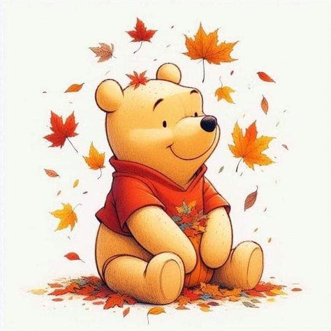 Good Morning Thanksgiving, Fall Good Morning, Winnie Poo, Pooh Pictures, Good Morning Friday, Winnie The Pooh Pictures, Bear Halloween, Winnie The Pooh Quotes, Winnie The Pooh Friends