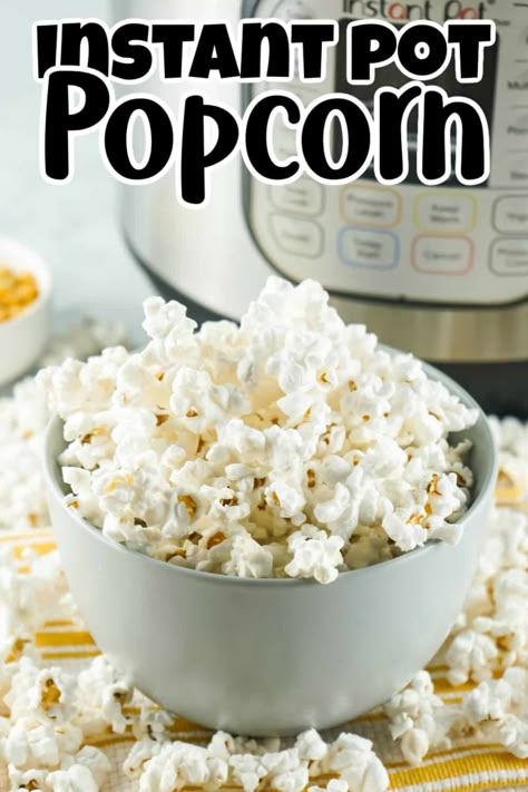 Popcorn is a delicious and healthy snack that can be enjoyed by people of all ages. It's a great way to get your fiber and it's also a budget-friendly snack. You can make Instant Pot Popcorn in just minutes, and it's a fun activity to do with your family or friends. Be sure to try out this recipe for delicious and healthy popcorn today. Instant Pot Popcorn, How To Make Popcorn, Healthy Popcorn, Ip Recipes, Homemade Popcorn, Popcorn Recipe, Instant Pot Air Fryer, Healthy Recipes Easy Snacks, Instant Pot Meals