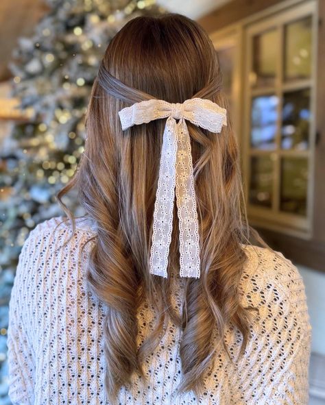 Tie your holiday look together with the perfect hair accessory! 🎀 Whether it’s delicate lace bows or festive sparkle, these little details make a big impact. Pair your holiday outfits with charming hair pieces to complete the cozy and chic vibe. Who’s ready to glow this season? 🌟💖 Find hair accessories like the Cromi Ribbon Hair Ties in-store and online at www.shoppineridgehollow.com now! ✨🎄 Ribbon Hair Ties, Ribbon Hair, Lace Bows, Holiday Looks, Perfect Hair, Hair Accessory, Holiday Outfits, Hair Pieces, Hair Ties