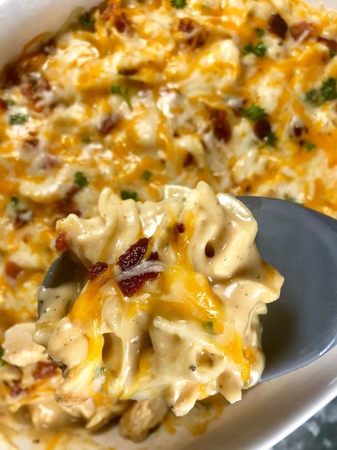 Ranch Chicken Bake, Best Hamburger Casserole Recipes, Pasta Bacon, Chicken And Egg Noodles, Bacon Ranch Chicken, Bacon Ranch Pasta, Baked Ranch Chicken, Hamburger Casseroles Recipes, Chicken Ranch Pasta