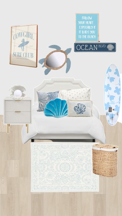 #beach #beachtheme #bedroomdecor #mammamia #greece Beach Theme Bedroom, Beach Themed Bedroom, Theme Bedroom, Beach Theme, Bedroom Themes, Beach Themes, Greece, Surfing, Bedroom Decor