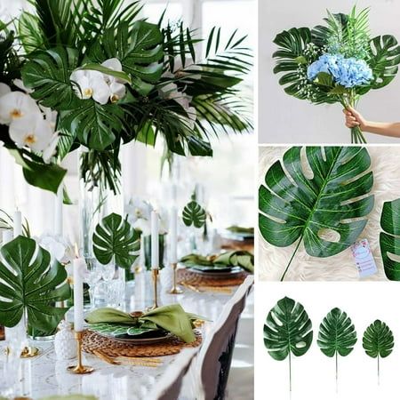 Tropical wedding decor