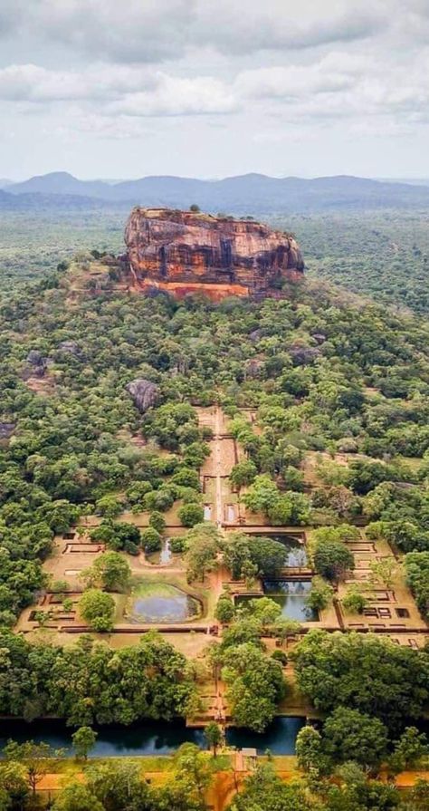 Sri Lankan Culture Aesthetic, History Of Sri Lanka, Tour Website, Sigiriya Sri Lanka, Sigiriya Rock, Sri Lanka Beach, Exotic Vacations, Mystical Places, Foreign Travel