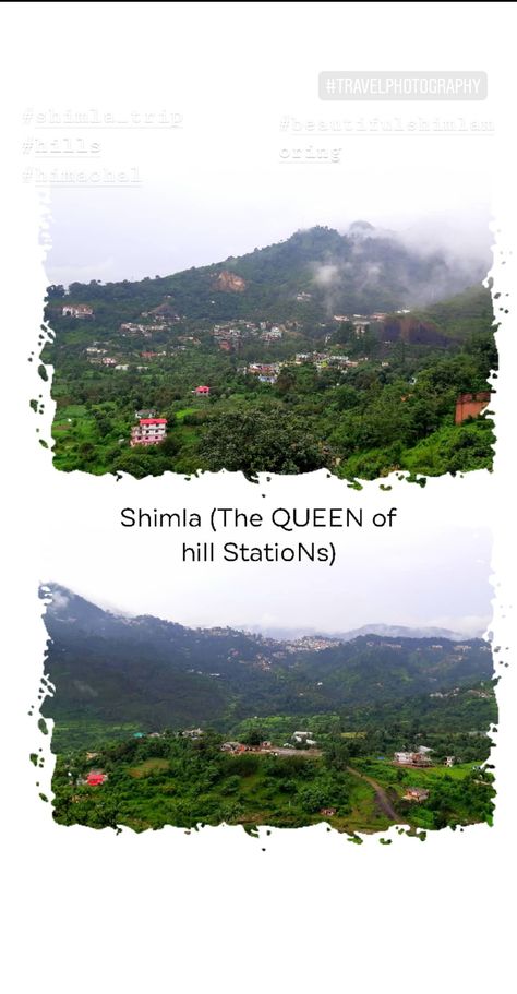 Shimla, Hill Station, Instagram Story Ideas, Instagram Story, Natural Landmarks, Water, Travel, Instagram, Nature