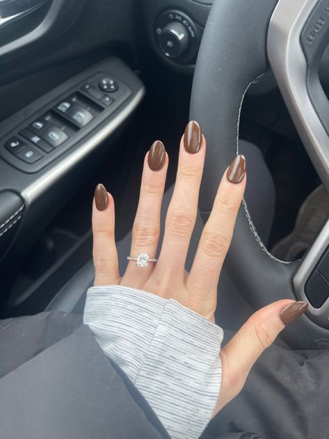 November Nail Inspo 2023, September Nails 2023 Almond, Short Fall Acrylic Nails Almond, Mail Inspo 2023 Fall, Fall Nails 2023 Brown, End Of September Nails, Summer To Fall Transition Nails 2023, Mail Inspo Fall, Round Dip Nails Fall