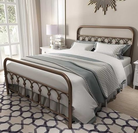 Amazon.com: Full Size Footboard Only - 4 Stars & Up / Prime Eligible: Home & Kitchen Metal Queen Bed Frame, Basic Bed Frame, Basic Bed, Full Size Metal Bed Frame, Queen Size Metal Bed Frame, Bed Frame No Box Spring, Bed Base Frame, Bed Frame With Headboard, Queen Bed Frame