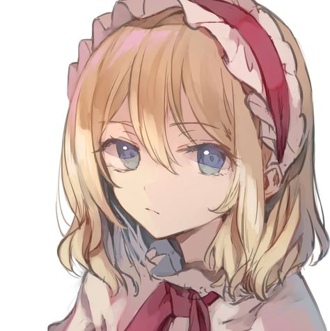 Alice Margatroid Icon, Alice Touhou, Alice Margatroid, Pandora Hearts, These Girls, Character Drawing, Art Girl, Anime Icons, Profile Picture