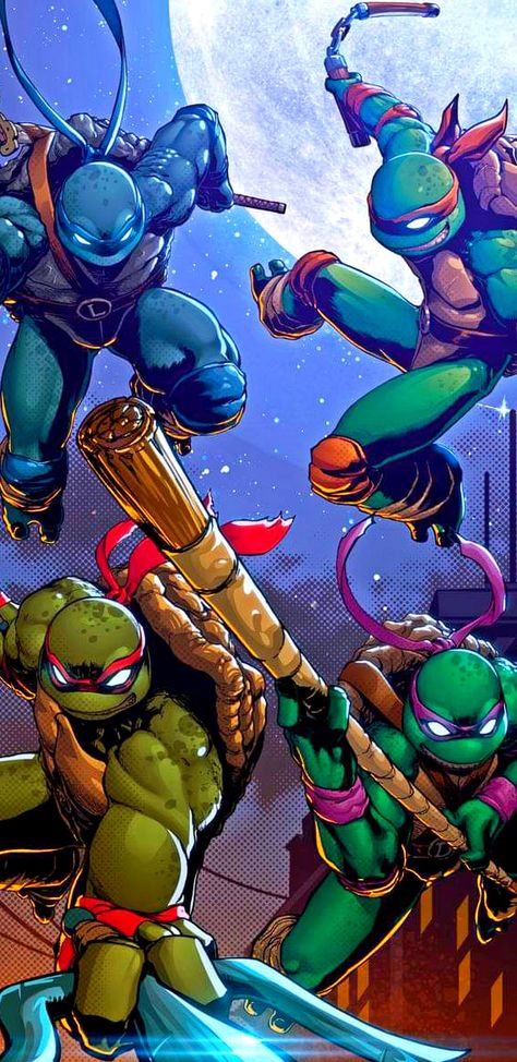 Tmnt Wallpaper, Turtle Wallpaper, Teenage Mutant Ninja Turtles Artwork, Teenage Mutant Ninja Turtles Art, Ninja Turtles Artwork, Cartoon Artwork, Tmnt Artwork, Teenage Ninja, Tmnt Art