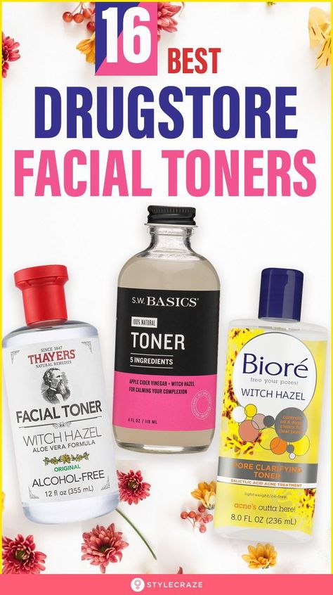 Drugstore Toner, Best Drugstore Toner, Toner Products, Best Facial Toner, Toner Skincare, Natural Skin Toner, Holistic Practices, Best Cleanse, Natural Toner