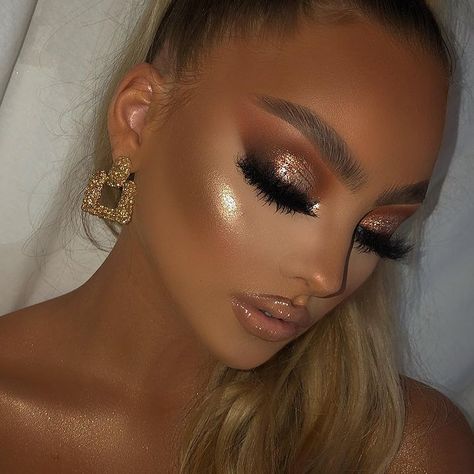 Birthday Makeup Looks, Special Occasion Makeup, Prom Eye Makeup, Birthday Makeup, Eye Makeup Steps, Glam Makeup Look, Dramatic Makeup, Glowing Makeup, Creative Makeup Looks