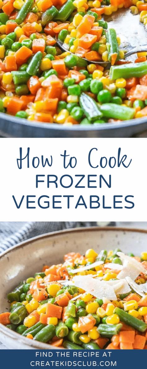 Frozen Mixed Vegetable Recipes, Frozen Vegetable Recipes, Mix Vegetable Recipe, Vegetable Recipes For Kids, Frozen Mixed Vegetables, Veggie Side Dish Recipes, Buttered Vegetables, Dry Ranch Dressing, Vegetable Side Dishes Recipes