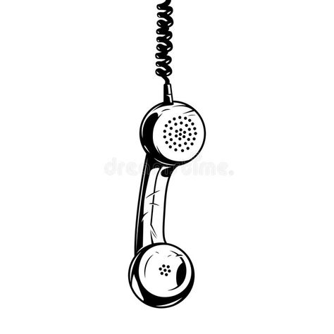 Telephone Drawing, Create Your Own Comic, 50 Logo, Flower Reference, Retro Telephone, Comics Style, Telephone Vintage, Sketch Tattoo Design, Retro Phone