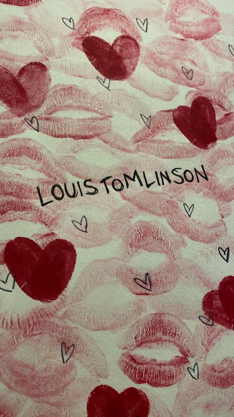 louis tomlinson wallpaper red lipstick kiss hearts finger prints kisses dreawing creativity aesthetic one direction Louis Tomlinson Iphone Wallpaper, Louis Tomlinson Cute Wallpaper, One Direction Red Aesthetic, Louis Wallpaper Aesthetic, Louis Tomlinson Red Aesthetic, How To Do Kiss, Louis Tomlinson Wallpaper Aesthetic, Aesthetic One Direction, Louis Tomlinson Quotes