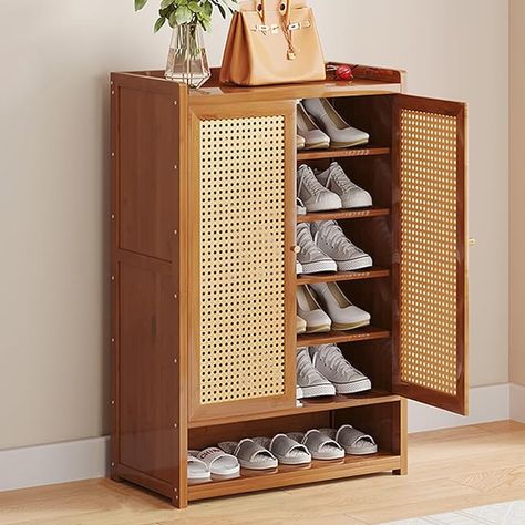 Amazon.com: YQMHEZ Expandable Shoe Rack Cabinet, 7-8 Tier Adjustable Shoe Cabinet, Shoe Storage Organizer For Closet Bedroom Entryway, For Closet Hallway Bedroom Entryway (Color : Brown C, Size : 91x34x107cm) : Home & Kitchen Shoe Storage Cabinet With Doors, Sneaker Rack, Shoe Rack Hallway, Flip Door, Wooden Shoe Storage, Shoe Cabinet Entryway, Narrow Shoe Rack, Shoe Rack Entryway, Natural Furniture