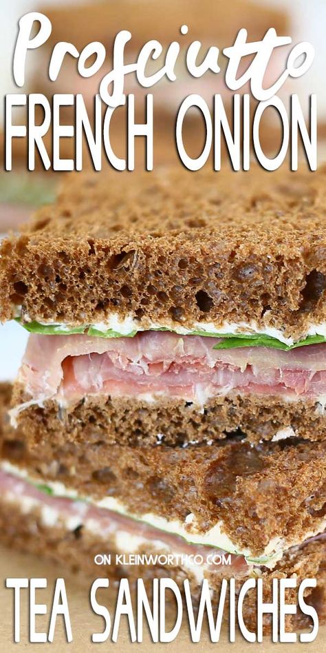 Onion Tea, French Tea Parties, Tea Party Sandwiches Recipes, Backyard Pool Parties, Tea Party Sandwiches, Tea Sandwiches Recipes, Afternoon Tea Recipes, French Tea, Party Sandwiches