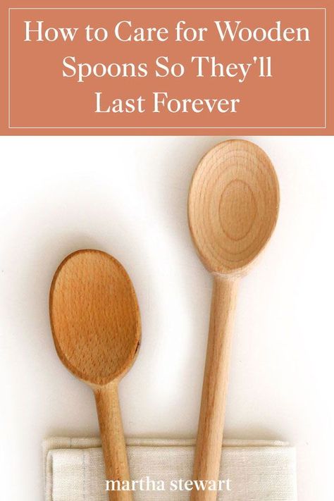 How To Clean Wooden Spoons, Clean Wooden Spoons, Wooden Decking, Wood Kitchen Utensils, Kitchen Spoons, Kitchen Basics, Wood Utensils, Wooden Kitchen Utensils, Wooden Pallet Furniture