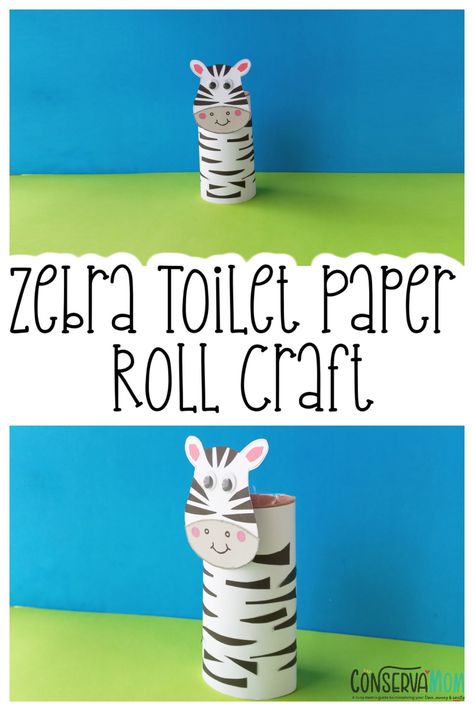 Zebra Toilet Paper Roll Craft, Toilet Paper Roll Crafts Jungle, Preschool Zebra Craft, Zebra Crafts Preschool, Zebra Craft, Giraffe Room, Toilet Paper Roll Craft, Safari Activities, Preschool Patterns