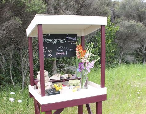 Stall Signs, Coffee Stand, Rustic Backyard, Waiheke Island, Coffee Stands, Flower Business, Community Garden, Garden Harvest, Cut Flower Garden